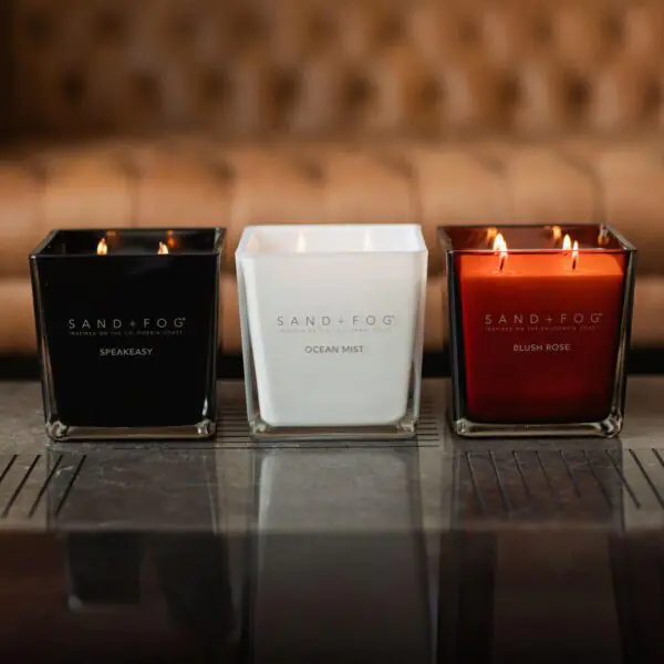 Sand and Fog Square 4 Wick Candle in 3 Scents