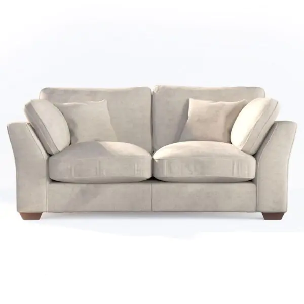 Selsey Beige Fabric 2 Seater Sofa - Image 6