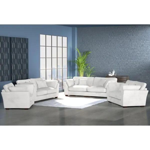 Selsey Beige Fabric 2 Seater Sofa - Image 8