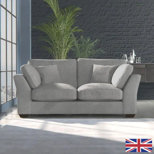 Selsey Grey Fabric 2 Seater Sofa