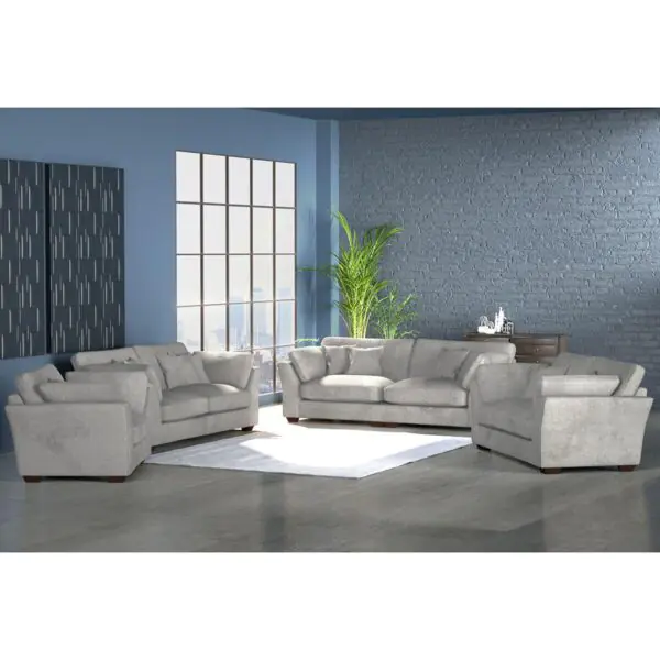 Selsey Grey Fabric 2 Seater Sofa - Image 8