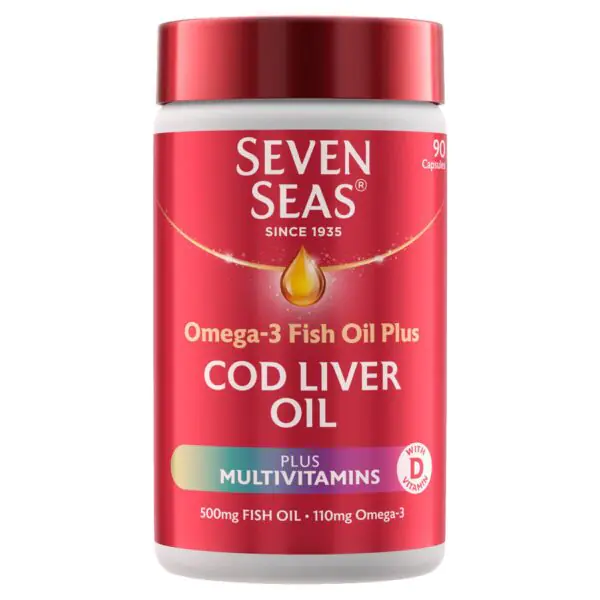 Seven Seas Cod Liver Oil Plus Multivitamins, 4 x 90 Capsules - Image 2