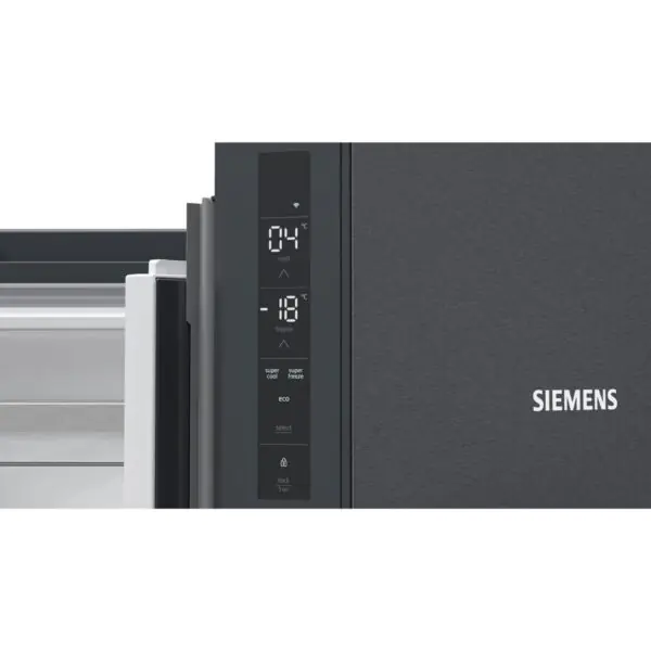 Siemens KF96NAXEAG, Multi Door Fridge Freezer, E Rated in Black Stainless Steel - Image 3