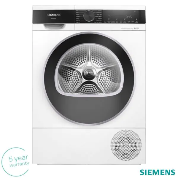 Siemens WQ45G209GB, 9kg Heat Pump Dryer, A++ Rated in White