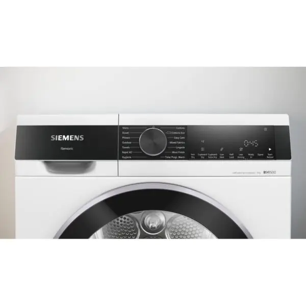 Siemens WQ45G209GB, 9kg Heat Pump Dryer, A++ Rated in White - Image 4