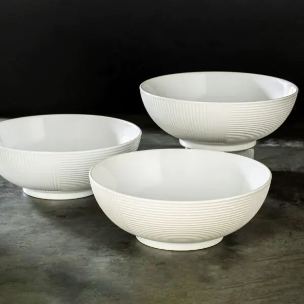 Signature Housewares Stoneware Serving Bowls, 3 Piece - Image 4