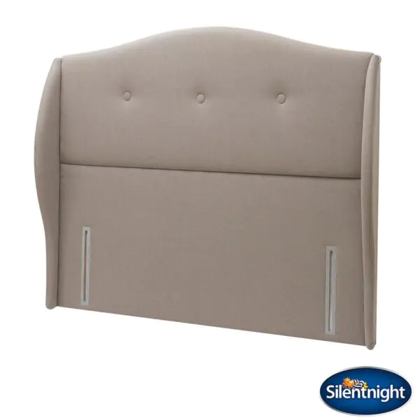 Silentnight Camden Sandstone Fabric Full Height Headboard in 3 Sizes