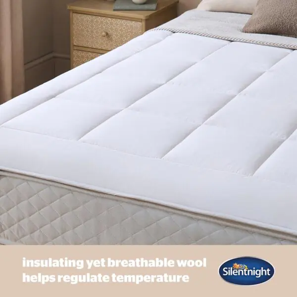 Silentnight Natural Wool Mattress Topper in 3 sizes - Image 4