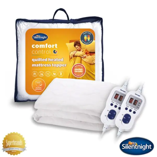 Silentnight Quilted Heated Mattress Topper, in 3 sizes