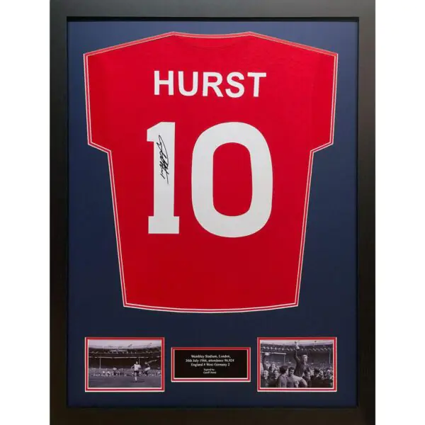 Sir Geoff Hurst Signed England 1966 Football Shirt