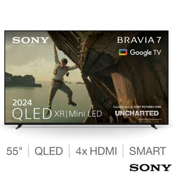 Sony Bravia 7 K55XR70PU 55 Inch 4K QLED Mini LED TV