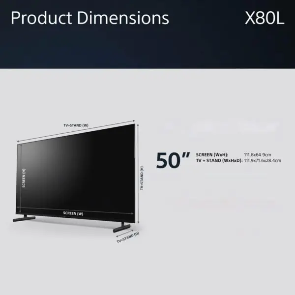 Sony KD50X80LU 50 inch 4K Ultra HD Smart Google TV - Image 2