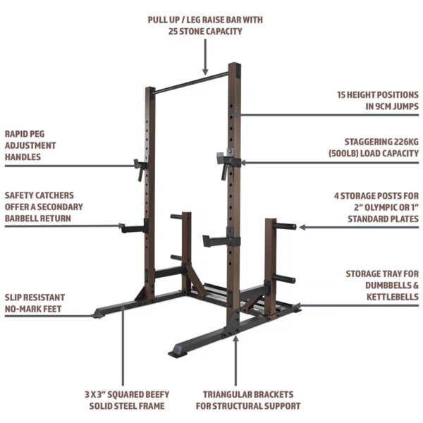 SteelBody STB-98010 Utility Trainer Power Rack - Image 7