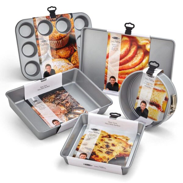 Stellar James Martin Non-Stick Steel Bakeware Set, 5 Piece