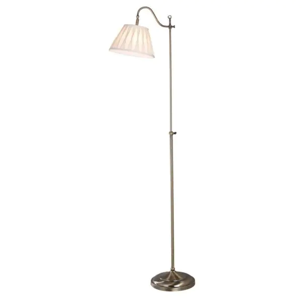 Suffolk Rise and Fall Floor Lamp with Pleated Shade - Image 3