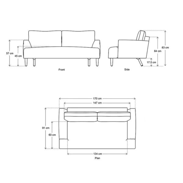 Swyft Model 05 Green Velvet 2 Seater Sofa - Image 2