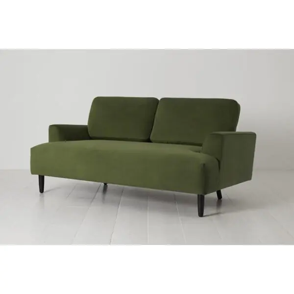 Swyft Model 05 Green Velvet 2 Seater Sofa - Image 4