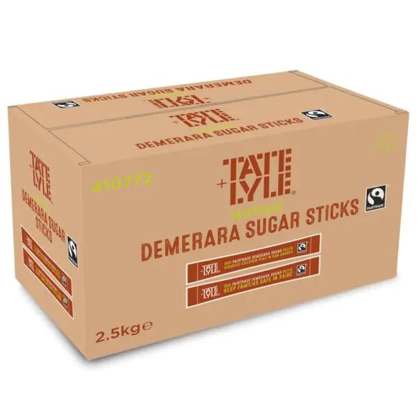 Tate and Lyle Fairtrade Demerara Sugar Sticks, 1000 Pack