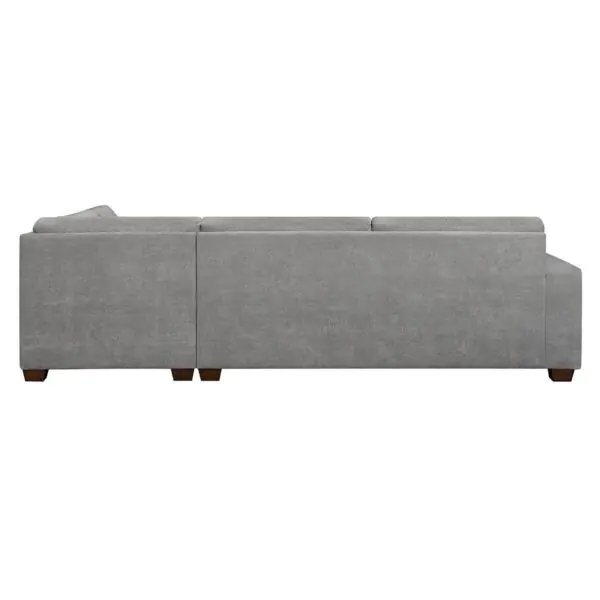 Thomasville Miles Grey Fabric Corner Sofa with Storage Ottoman - Image 7