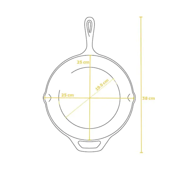 Tramontina Cast Iron Griddle Pan, 26cm - Image 5