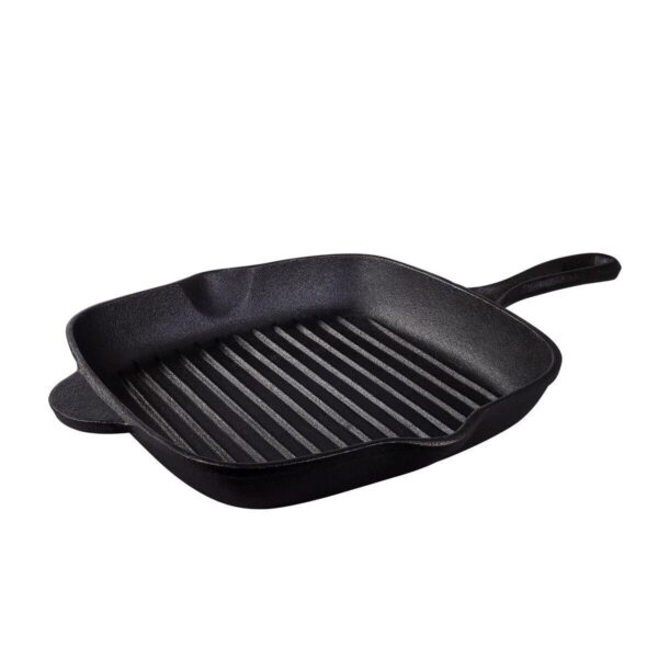 Tramontina Cast Iron Square Griddle Pan, 27cm - Image 2