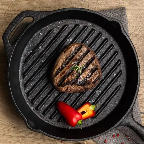 Tramontina Cast Iron Griddle Pan, 26cm - Image 3