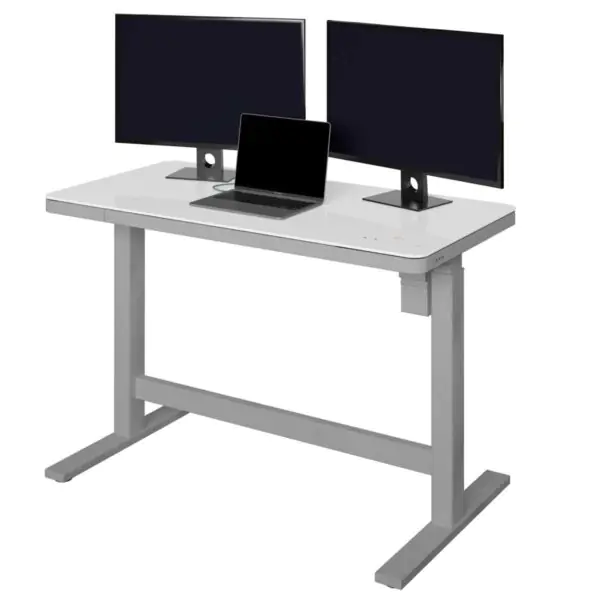 Tresanti Geller Power Adjustable Height Tech Desk, White - Image 8