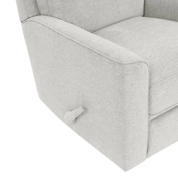 True Innovations Paxley Grey Fabric Swivel Recliner Chair - Image 4