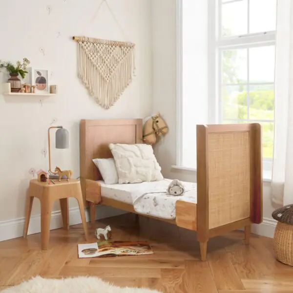 Tutti Bambini Japandi 4 Piece Nursery Set, Light Oak Finish - Image 2