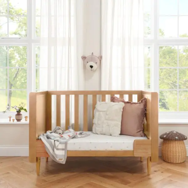 Tutti Bambini Japandi 4 Piece Nursery Set, Light Oak Finish - Image 3