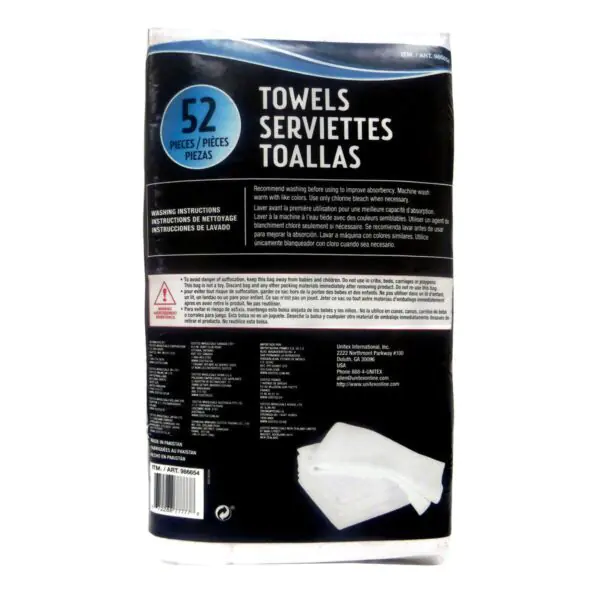 Unitex Multipurpose Cotton Terry Towels - 52 Towels - Image 2