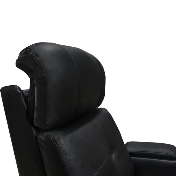 Valencia Verona Row of 2 Black Leather Power Reclining Home Theatre Seating - Image 5