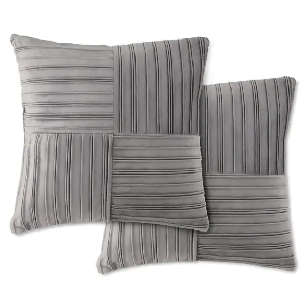 Velvet Pleated Cushion 2 Pack, 50 x 50 cm - Image 4