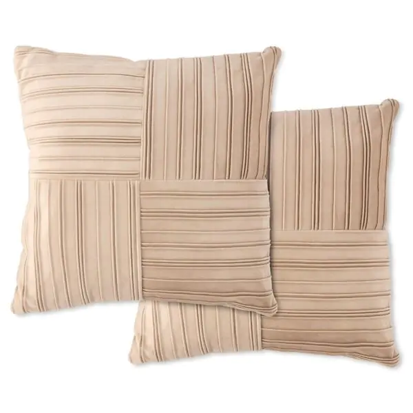 Velvet Pleated Cushion 2 Pack, 50 x 50 cm - Image 6