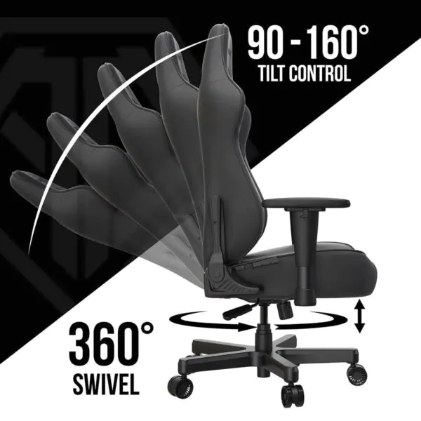 anda seaT Dark Demon Dragon Gaming Chair, Black - Image 7