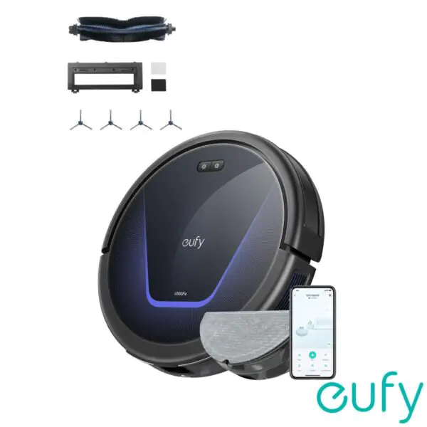 eufy G50 Hybrid Robot Vacuum with Auto-Detangle Brush, Mop, Strong Suction and Bonus Accessory Kit