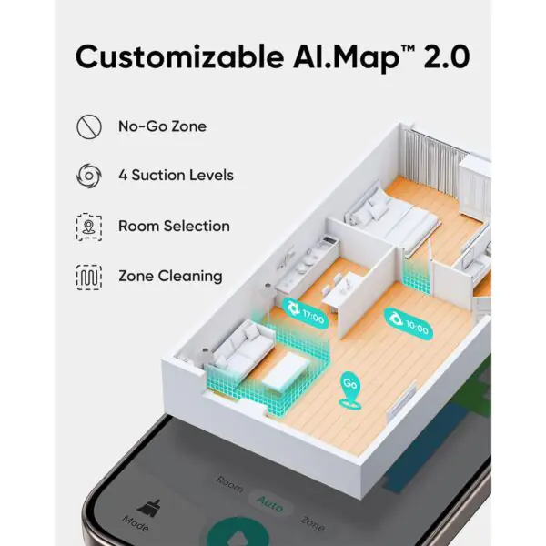 eufy L60 Hybrid Robot Vacuum with Self-Empty Station, Hair Detangling Technology, and Mop - Image 8