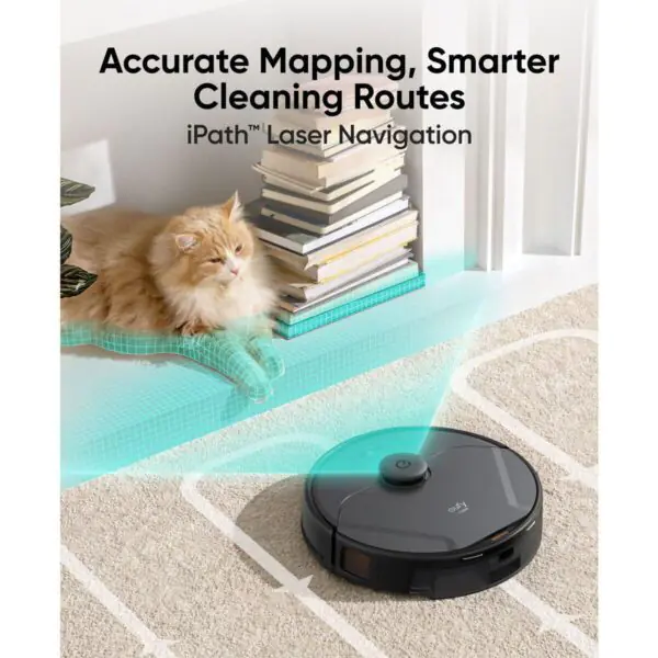 eufy X8 Pro Robot Vacuum with Mop Function and Auto-Detangling Roller Brush, Dual Suction for Pet Hair and Bonus Accessory Kit - Image 5