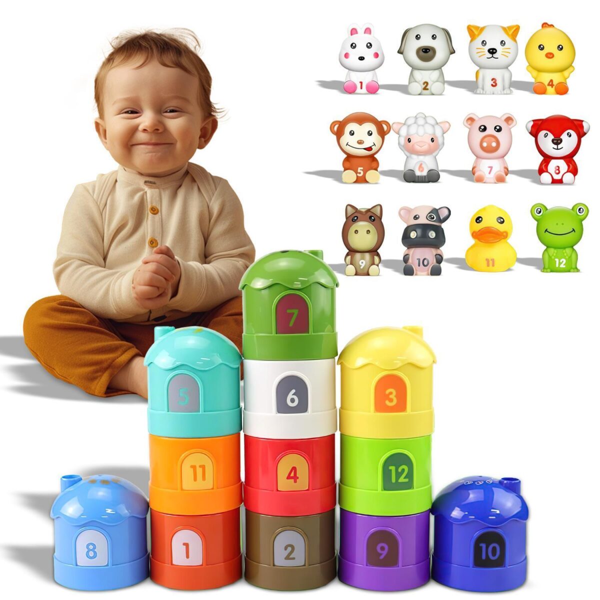 24PCS Farm Animal Mo 4045823611471aedfcb4c514a5d11677