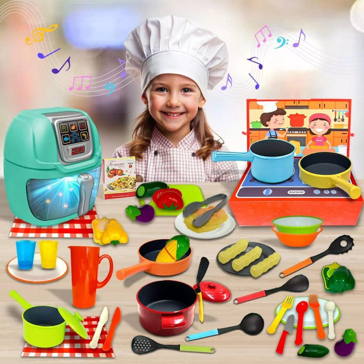 Kids 54PCS Play Kitc c701361953625ba1acaa136769a2cdba