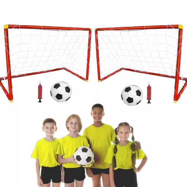Kids Football Soccer Goal Set Ball Pump Garden Toy Children Outdoor Summer Play