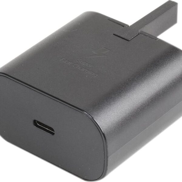 Super Fast Mains Charger 25W USB-C, Black-