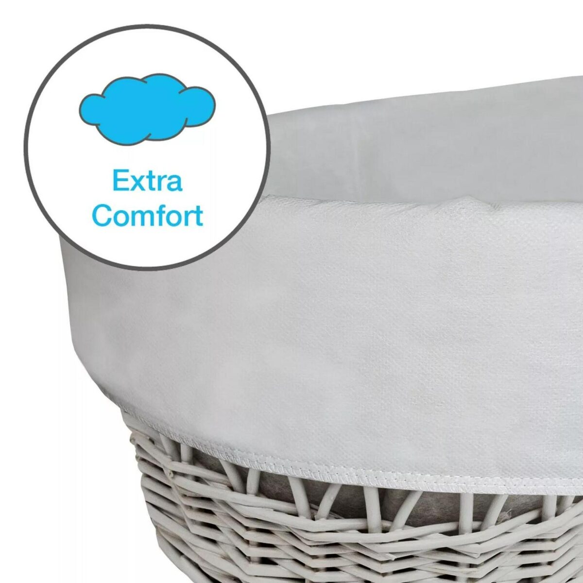 White Wicker Moses B 9ae7137d8cee45f8430b375a3085f42a