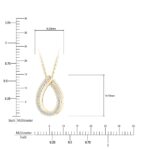 0.15ctw Round Brilliant Cut Diamond Pendant, 14ct Yellow Gold - Image 5
