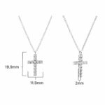 0.16ctw Round Brilliant Cut Diamond Cross Pendant, 18ct White Gold - Image 4