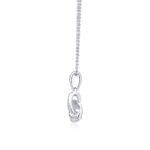 0.20ctw Round Brilliant Cut Diamond Knot Pendant, 18ct White Gold - Image 3