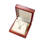 0.31ctw Round Brilliant Cut Diamond Heart Halo Pendant, 18ct White Gold - Image 4