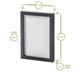 2x Black A5 (6  x 8 ) Photo Frames Picture Poster Home Wall Hanging Décor - Image 3