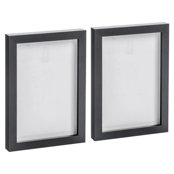 2x Black A5 (6  x 8 ) Photo Frames Picture Poster Home Wall Hanging Décor