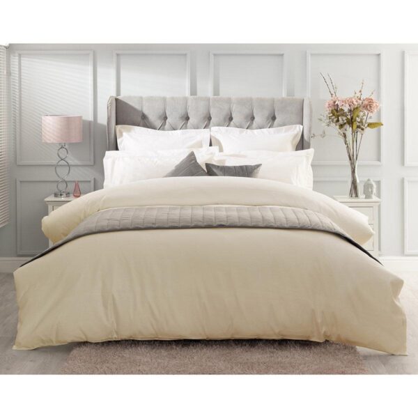 Belledorm Pure Egyptian Cotton Sateen 1000 Thread Count Duvet Cover in 4 sizes, Ivory